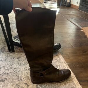 Frye Brown Leather Knee-High Boots